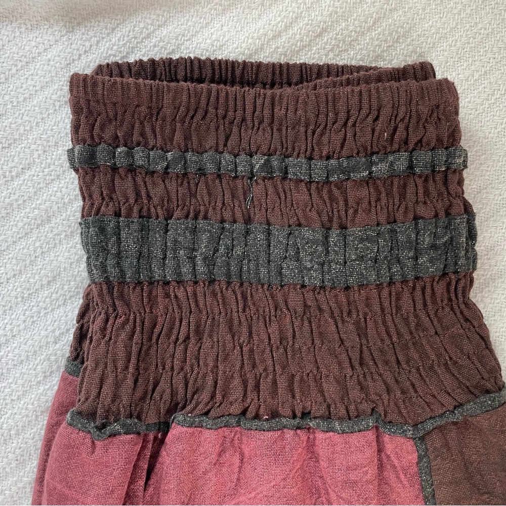 Purple Patchwork All Natural 100% Cotton Harem Pant - Picture 7 of 16
